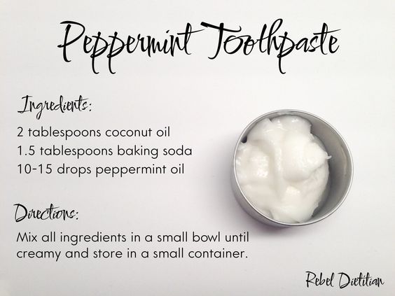 Peppermint toothpaste recipe